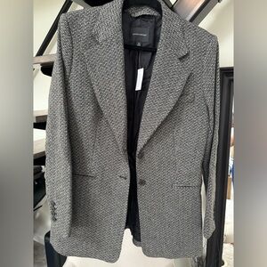 Banana Republic Gray Textured Blazer